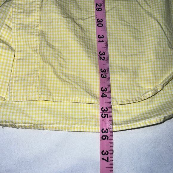 ✨Vintage Nicklaus Golf Shirt XXL Yellow Gingham Button Down 100% Cotton - Picture 6 of 8